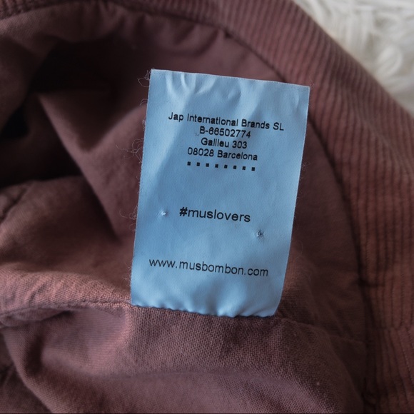 MUS & BOMBON THOMSO Hat Rose Pink Corduroy Made in Portugal - Picture 6 of 9